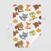 Waldtiere, Waldtiere, Falltiere Golfhandtuch (Insitu)