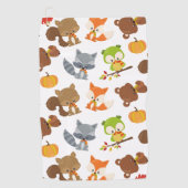 Waldtiere, Waldtiere, Falltiere Golfhandtuch (Vorderseite)