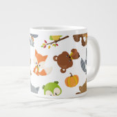 Waldtiere, Waldtiere, Falltiere Jumbo-Tasse (Vorderseite Rechts)