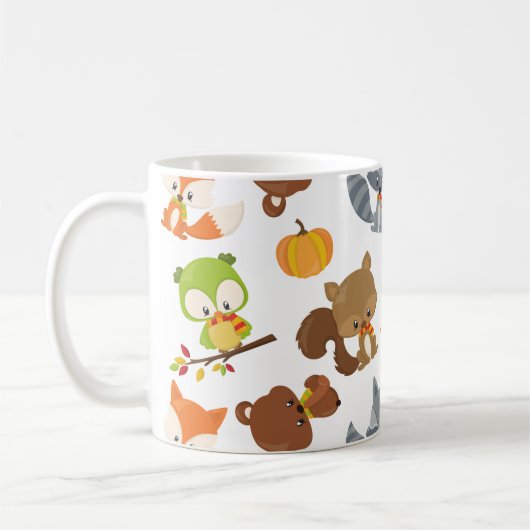 Waldtiere, Waldtiere, Falltiere Kaffeetasse (Links)