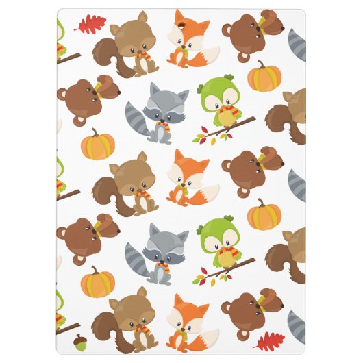 Waldtiere, Waldtiere, Falltiere Klemmbrett (Rückseite)