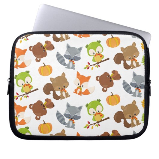 Waldtiere, Waldtiere, Falltiere Laptopschutzhülle (Vorderseite)