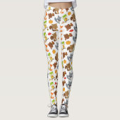 Waldtiere, Waldtiere, Falltiere Leggings (Vorderseite)