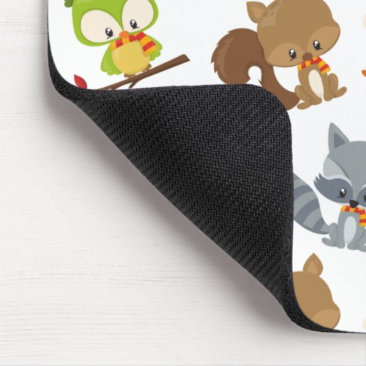 Waldtiere, Waldtiere, Falltiere Mousepad (Ecke)