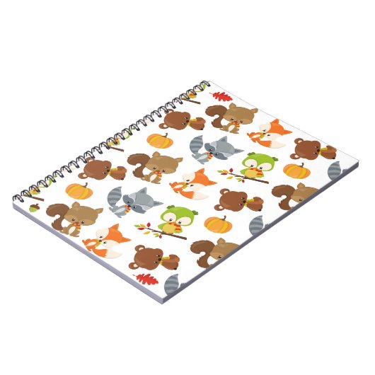 Waldtiere, Waldtiere, Falltiere Notizblock (Linke Seite)