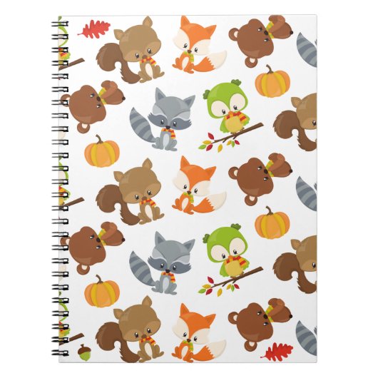 Waldtiere, Waldtiere, Falltiere Notizblock (Vorderseite)