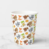 Waldtiere, Waldtiere, Falltiere Pappbecher (Vorderseite)