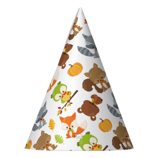 Waldtiere, Waldtiere, Falltiere Partyhütchen (Links)