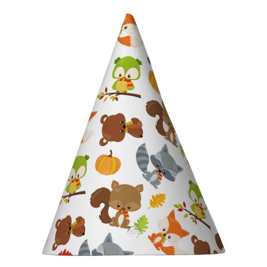 Waldtiere, Waldtiere, Falltiere Partyhütchen (Rechts)