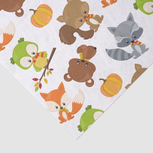 Waldtiere, Waldtiere, Falltiere Seidenpapier (Ausschnitt)