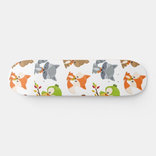 Waldtiere, Waldtiere, Falltiere Skateboard (Horizontal)