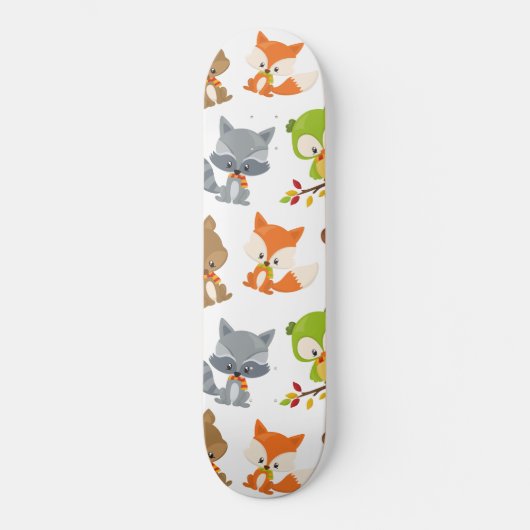 Waldtiere, Waldtiere, Falltiere Skateboard (Vorderseite)