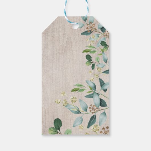 Waldtiere Waldtiere frohe Weihnachten Geburtstag Geschenkanhänger (Rückseite)