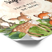 Waldtiere Waldtiere Grünpflanzen Poster (Ecke)