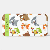 Waldtiere, Waldtiere, Ihr Name Case-Mate iPhone Hülle (Rückseite (Horizontal))