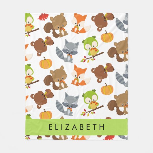 Waldtiere, Waldtiere, Ihr Name Fleecedecke (Vorderseite)