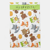 Waldtiere, Waldtiere, Ihr Name Geschirrtuch (Vertikal)
