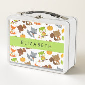 Waldtiere, Waldtiere, Ihr Name Metall Brotdose (Vorderseite)