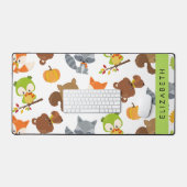 Waldtiere, Waldtiere, Ihr Name Schreibtischunterlage (Tastatur & Maus)