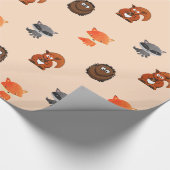 Waldtiere Waldtiere Waldkreaturen Geschenkartikel Geschenkpapier (Ecke)