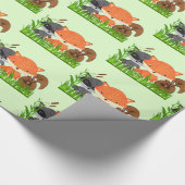 Waldtiere Waldtiere Waldkreaturen Geschenkartikel Geschenkpapier (Ecke)