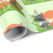 Waldtiere Waldtiere Waldkreaturen Geschenkartikel Geschenkpapier (Rolleneckpunkt)