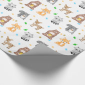 Waldtiere Waldtiere Waldland Kreaturen Geschenkpapier (Ecke)