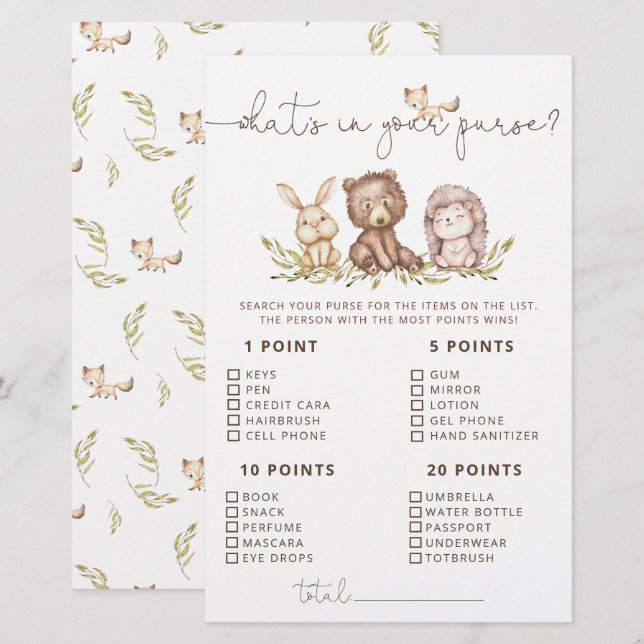 Waldtiere, was in deinem Handspiel steckt (Vorne/Hinten)