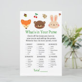 Waldtiere Was ist in deinem Handtaschenspiel? (Stehend Vorderseite)