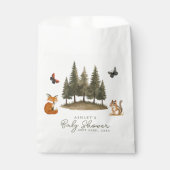 Waldtiere Wasserfarbe Kinderdusche Geschenktütchen (Vorderseite)