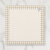 Waldtiere Wasserfarben Kinderdusche Napkins Geschenkanhänger (Rückseite)