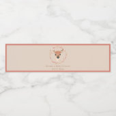 Waldtiere Wasserfarben Minimalistische Babydusche Wasserflaschenetikett (Einzelnes Label)