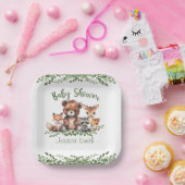 WALDTIERE WASSERFARBSCHEIBE PAPPTELLER (Party)