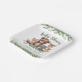 WALDTIERE WASSERFARBSCHEIBE PAPPTELLER (Gewinkelt)