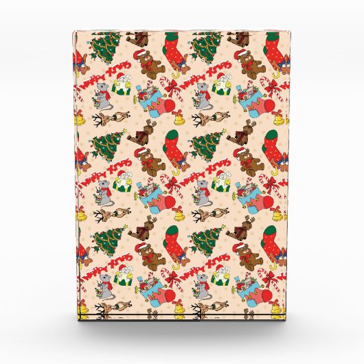 Waldtiere Weihnachten Fotoblock (Vorderseite)