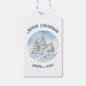 Waldtiere Weihnachten Geschenkanhänger (Vorderseite)