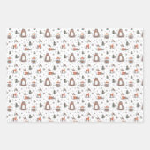 Waldtiere Weihnachten Geschenkpapier Set (Vorderseite)