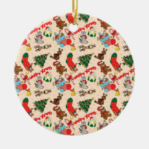 Waldtiere Weihnachten Keramik Ornament