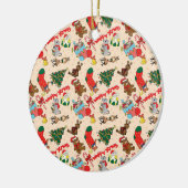 Waldtiere Weihnachten Keramik Ornament (Links)