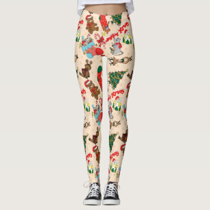 Waldtiere Weihnachten Leggings