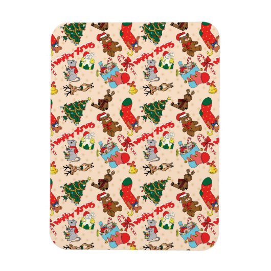 Waldtiere Weihnachten Magnet (Vertikal)