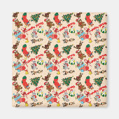 Waldtiere Weihnachten Magnet (Vorne)