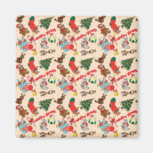 Waldtiere Weihnachten Magnet (Vorne)