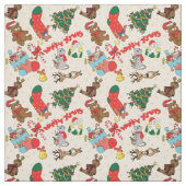 Waldtiere Weihnachten Stoff (Muster)