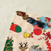 Waldtiere Weihnachten Strandtuch (Beispiel)