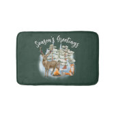 Waldtiere Weihnachtsbadematte Badematte (Vorderseite)