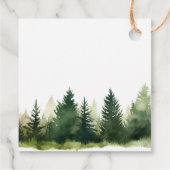 Waldtiere Weihnachtsdusche Geschenkanhänger (Rückseite)