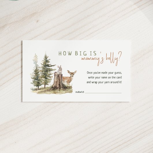 Waldtiere wie groß ist die Mommys Bly Card Platzkarte