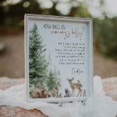 Waldtiere wie groß ist Mammys Bauch Poster