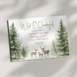 Waldtiere "Wild & Onederful"-Kindergeburtstag Einladung<br><div class="desc">Feiern Sie Ihren ganz besonderen Tag mit unseren Waldtieren "wild & gnädig" Kindergeburtstag Party Einladung, perfekt für einen niedlichen und skurrilen Anlass! Mit einem modernen Wasserfarbenwald-Thema mit bezaubernden Kreaturen wie Fuchs, Braunbär, Hase und Hirsch. Dieses böhmische Design Set eine süße und schlichte Szene mit seiner natürlichen Landschaft von grünen Bäumen...</div>